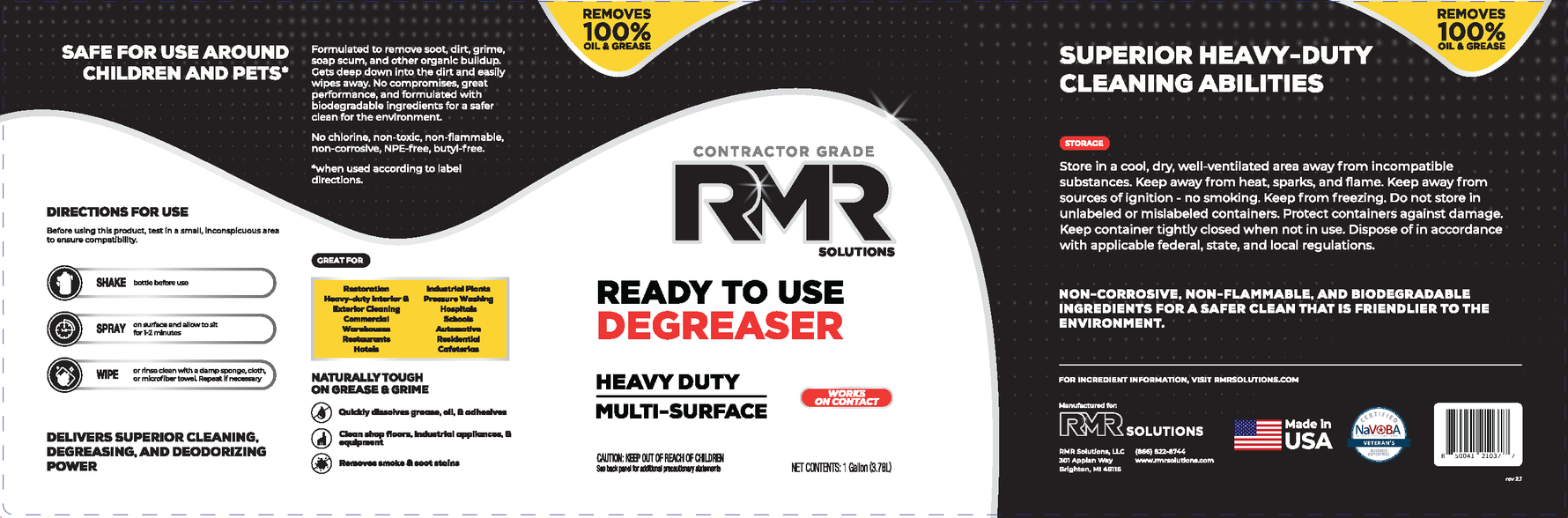 RMR PRO RTU Degreaser & Cleaner – RMR Solutions, LLC