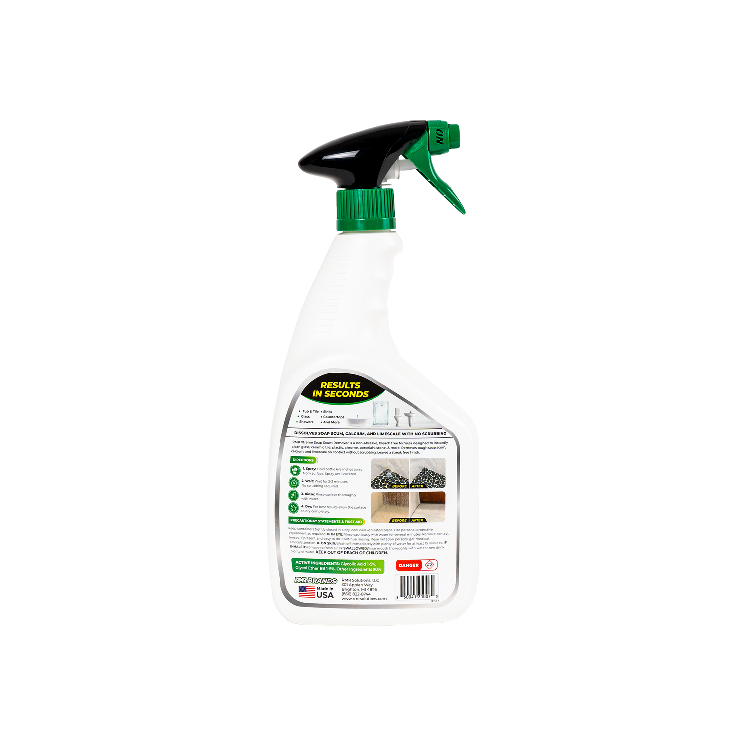 RMR Xtreme Soap Scum Remover, FastActing, NoScrub Bathroom Cleaner